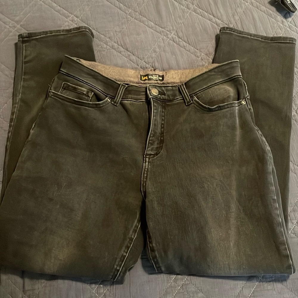 Lee straight leg mid rise slim fit